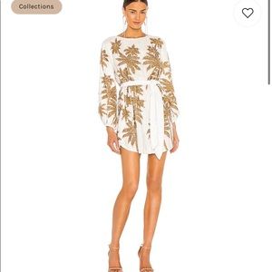 Grace Dress White and Gold Palm size Medium